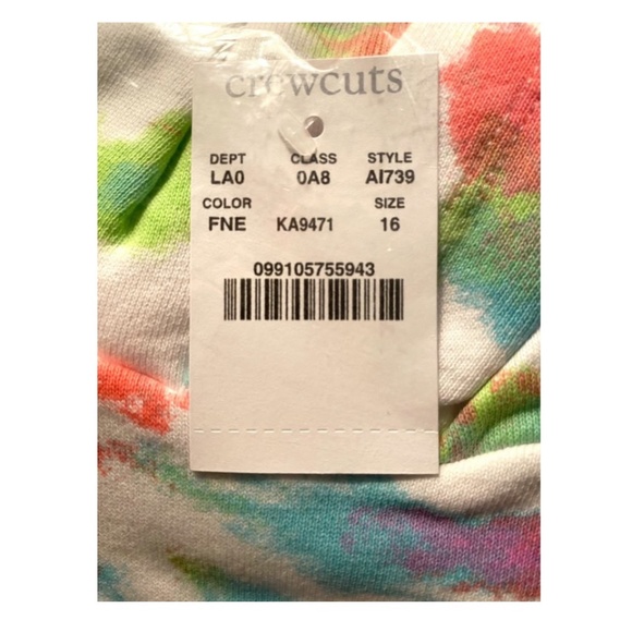 JCrew Crewcuts Tie Dyed Hooded Sweatshirt NWT - Picture 4 of 4